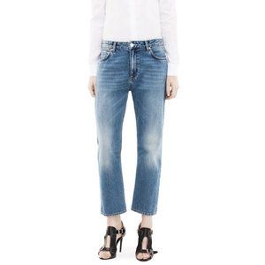 (Fits 28) Acne Pop Light Vintage boyfriend cropped jeans